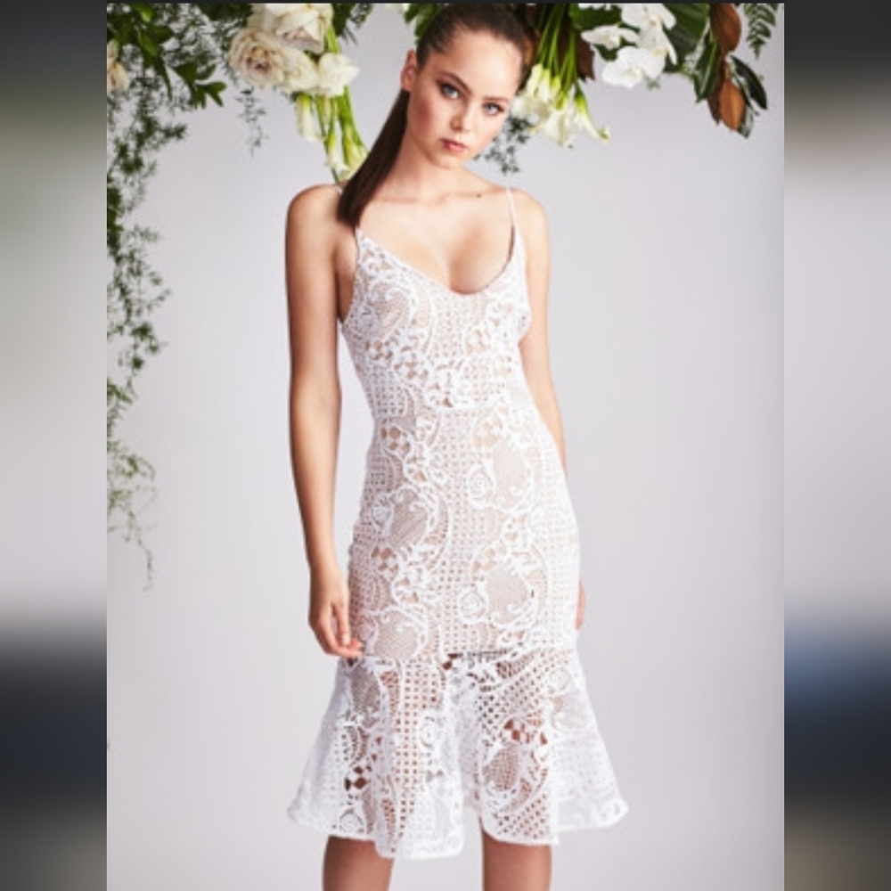 Cooper st  lace midi  dress